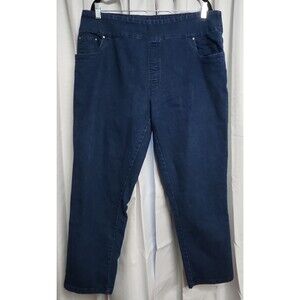 Blair Womans Plus Size 20Pt Pull-on Stretch Denim Jeans with Pockets High Rise